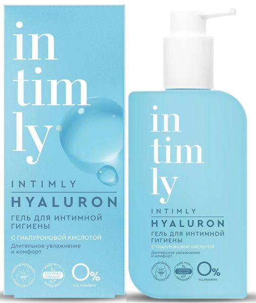 Изображение товара Гель для интимной гигиены Intimly с Гиалуроновой кислотой 220мл Гель для интимной гигиены Intimly с Гиалуроновой кислотой 220мл фотография