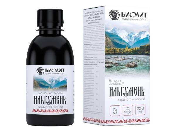 Изображение товара Бальзам Алтайский Ильгумень №1 (кардиотонический), 200 мл Бальзам Алтайский Ильгумень №1 (кардиотонический), 200 мл фотография