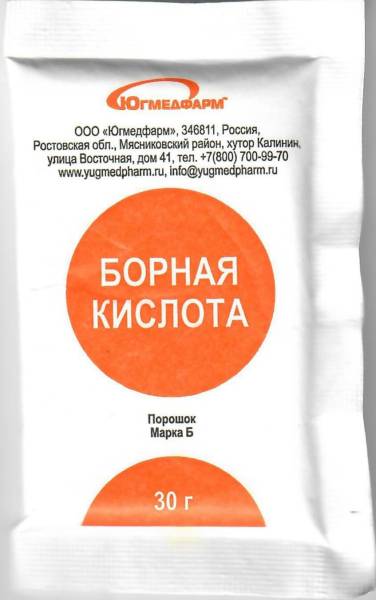Изображение товара Борная кислота Югмедфарм 30г Борная кислота Югмедфарм 30г фотография