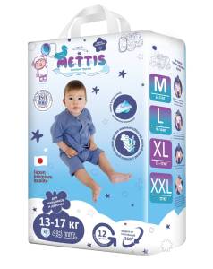 Подгузники-трусики детские METTIS XL 13-17кг 48шт