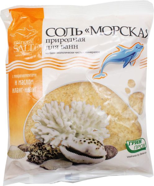 Изображение товара Соль морская природная с экстрактом иланг-иланга Гринпром 1кг Соль морская природная с экстрактом иланг-иланга Гринпром 1кг фотография