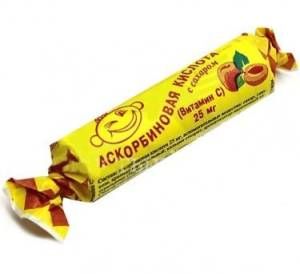 Аскорбиновая кислота аскопром №10табл персик