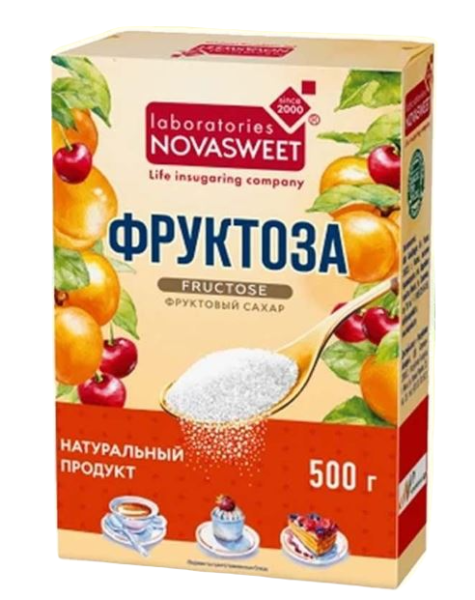 Изображение товара Фруктоза Novasweet 500 г в коробке порошок Фруктоза Novasweet 500 г в коробке порошок фотография
