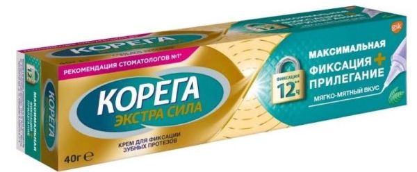 Изображение товара Корега крем для фиксации зубных протезов Максимальная 40мл Корега крем для фиксации зубных протезов Максимальная 40мл фотография